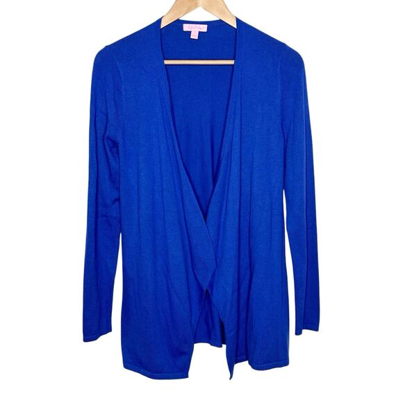 Lilly Pulitzer Dustin Cashmere Cardigan Blue Womens Size Small Open - Picture 1 of 6
